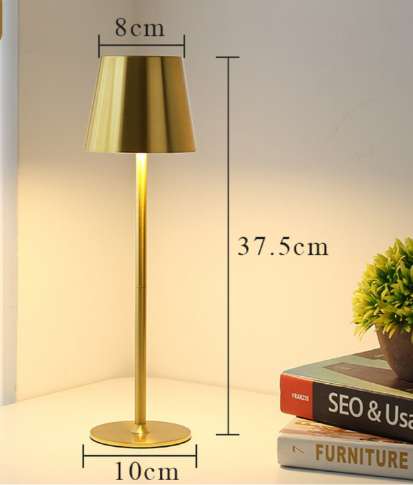 Lampada da scrivania ricaricabile a LED - Lampade da tavolo con interruttore touch, 3 modalità colore, funzione dimmerabile - Ideale per camera da letto, soggiorno, bar e illuminazione decorativa per cena