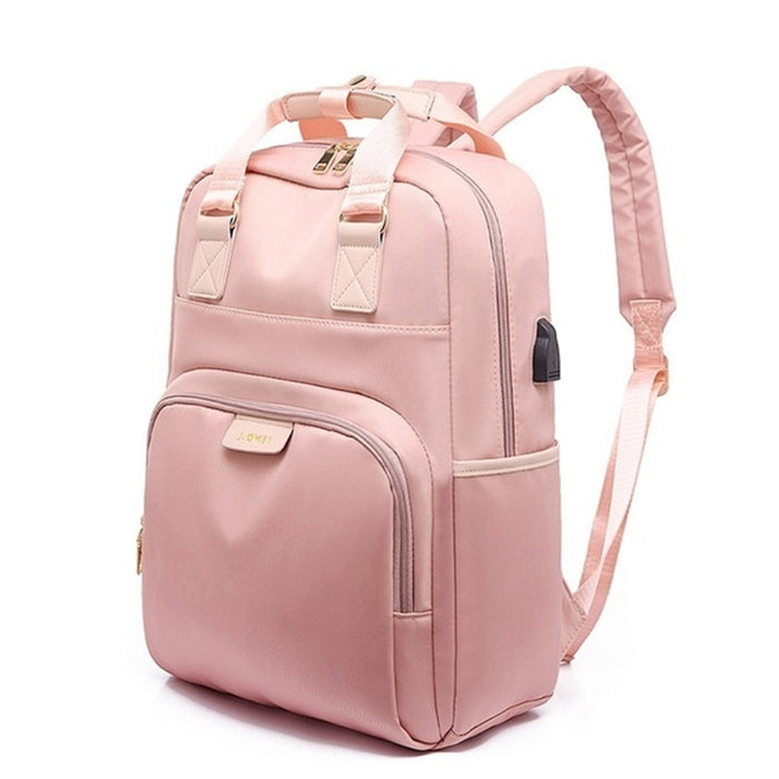 Laptop Bag Canvas - Multi-Functional Backpack Handbag & Campus Schoolbag - Designed for Trendy and Stylish Females