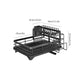 2-Tier Stainless Steel Dish Rack — Large Capacity with Cutting Board Holder & Drainboard