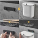 7L/9L Wall-Mounted Lidded Bin for Cabinet Door — Hanging Paper Basket for Kitchen, Bathroom & Living Room