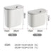 7L/9L Wall-Mounted Lidded Bin for Cabinet Door — Hanging Paper Basket for Kitchen, Bathroom & Living Room