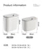 7L/9L Wall-Mounted Lidded Bin for Cabinet Door — Hanging Paper Basket for Kitchen, Bathroom & Living Room