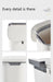 7L/9L Wall-Mounted Lidded Bin for Cabinet Door — Hanging Paper Basket for Kitchen, Bathroom & Living Room