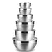 Stainless Steel Nesting Mixing Bowls — Non-Slip Whisking Set (6-piece)