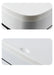 14L Press-Top Waterproof Bathroom Waste Bin — White PP Plastic