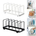 Stainless Steel Pot & Pan Lid Rack — Plate, Tray & Cutting Board Organiser