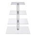 Acrylic 3/4-Tier Square Cake & Cupcake Stand with LED Lights