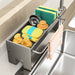 Non-Perforated Sink Storage Rack — Single-Tier Sponge & Rag Holder