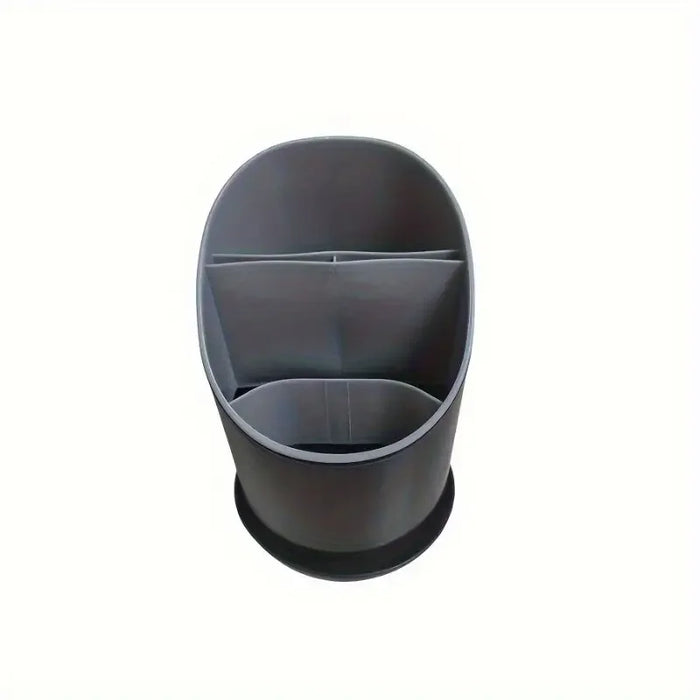 Chopstick Holder with Drain Tray — Tableware Storage Rack, Plastic Kitchen Organiser