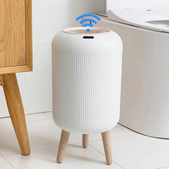 10L Motion Sensor Bin with Lid — Automatic Small Rubbish Bin for Kitchen & Bathroom