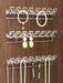 Necklace Storage Rack — 3/6/12/18pcs Wall-Mounted Anti-Tangle Jewellery Display with 8 Hooks