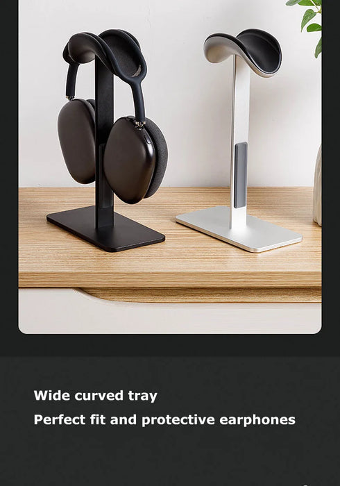 Aluminium Headphone Stand for AirPods Max — Detachable, Auto‑sleep, Anti‑slip Pad