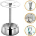 Stainless Steel 6-Slot Wall-Mounted Toothbrush & Makeup Brush Holder