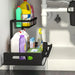2-Tier Sliding Under-Sink Organiser – Rustproof Metal Storage for Kitchen & Bathroom Cabinets