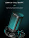 AmpliGame RGB USB Gaming Microphone A2 — Condenser with Light‑touch Mute & Tripod