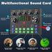 V8S Live Sound Card Podcast Bundle with Condenser Microphone and Boom Arm