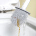 Mini Silicone Toilet Brush with Anti‑Drip Base — Flexible Soft Bristles, Quick‑Dry Holder