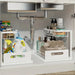 Double-Layer Pull-Out Under-Sink Shelf — Sliding Cabinet Storage for Kitchen & Bathroom
