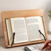 Adjustable Wooden Book Stand – Pine Reading Rack for Kids & Adults with Tablet Holder