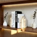 Travertine Marble Bookend — Natural Stone Desk & Bookshelf Accent (1 Piece)