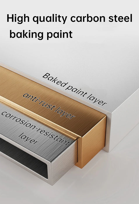 Pull-Out Sliding Cabinet Storage Box — Stick-On Kitchen & Pantry Organiser (Beige)