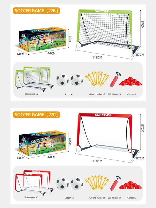 Portable Pop-Up Football Goal — Foldable Training Net for Garden, Indoor & Outdoor