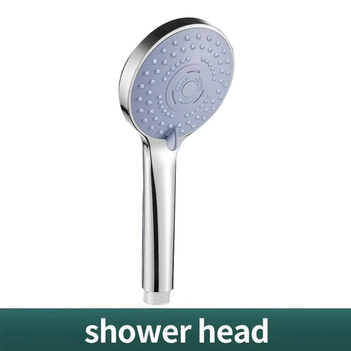 3-Piece Boosted 5-Speed Handheld Shower Set — Large Water Outlet, Chrome-Plated