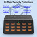 100W 15-Port Desktop USB Charger Station — Fast Charge for iPhone, iPad & Samsung