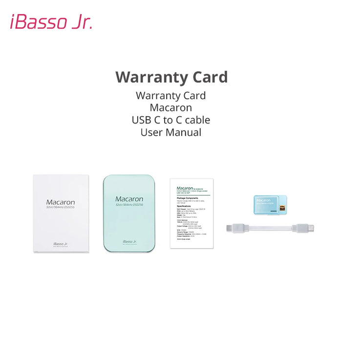 Macaron Portable USB DAC Headphone Amplifier — CS43131, 4.4mm/3.5mm, PCM32/384kHz, DSD256
