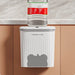 Cabinet Compost Bin with Lid — 6L or 10L, Wall‑Mount or Free‑Standing