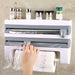 Wall-Mounted Wrap Dispenser with Cutter — Grey ABS, 39 x 24 x 10 cm