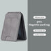 Magnetic PU Leather Wallet Phone Case — MagSafe Compatible with Card Pocket & Stand