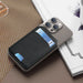 Magnetic PU Leather Wallet Phone Case — MagSafe Compatible with Card Pocket & Stand
