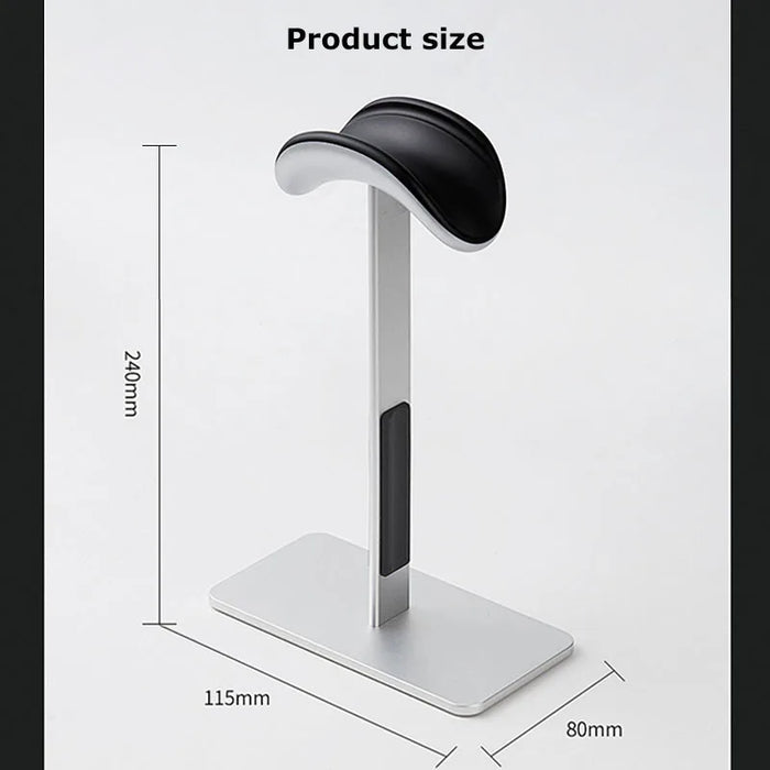 Aluminium Headphone Stand for AirPods Max — Detachable, Auto‑sleep, Anti‑slip Pad