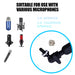 Heavy-Duty Microphone Desk Arm Stand Kit — Adjustable Boom, Pop Filter & Windscreen (Black)