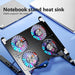 Foldable Laptop Cooling Pad — Adjustable Stand for 13–17.3-inch, 4 Fans