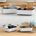 Double-Layer Cutlery Drainer with Detachable Chopstick Cage & Spoon Organiser