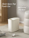 Large-capacity Oval Rubbish Bin with Press Lid — Odour-sealing PP Bin for Home