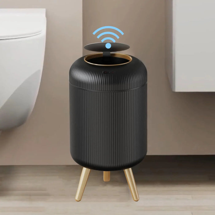 10L Motion Sensor Bin with Lid — Automatic Small Rubbish Bin for Kitchen & Bathroom