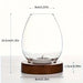 European Clear Glass Candle Holder with Wooden Base | Warm Ambient Lighting