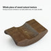 Walnut Wood & Aluminium Headphone Stand with Solid Metal Base — Desk Headset Holder