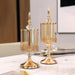 Light Luxury Crystal Glass Storage Jar with Lid — European & American Style