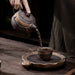 Japanese‑Style Gilt Iron‑Glaze Ceramic Teapot 250ml – Handmade Pu'er & Oolong Teaware
