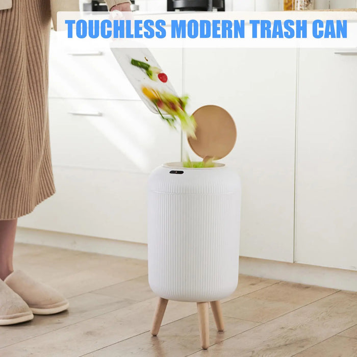 10L Motion Sensor Bin with Lid — Automatic Small Rubbish Bin for Kitchen & Bathroom