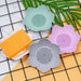 Silicone Lotus Soap Dish with Drain — Single Bathroom Soap Holder
