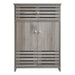Modern Wooden Freestanding Bathroom Cabinet - Grey Oak, 60 x 30 x 85cm