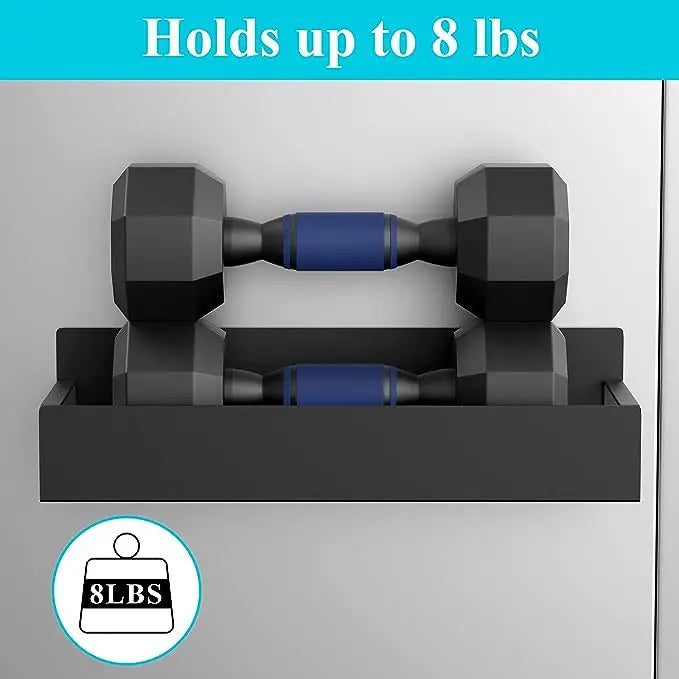 Magnetic Fridge Shelf Spice Rack – Black, Space‑Saving Kitchen Organiser