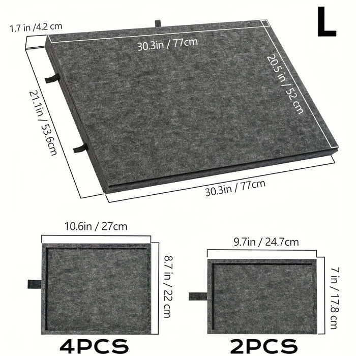 7-Piece Puzzle Storage Table with 6 Drawers — Felt Work Surface, Collapsible Organiser for 1000-Piece Jigsaws