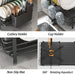 Expandable Dish Drainer with Drainboard — Rustproof Counter Organiser (Black, White, Pink)