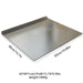 L-shaped Stainless Steel Double-Sided Chopping Board — Large Cutting & Kneading Panel